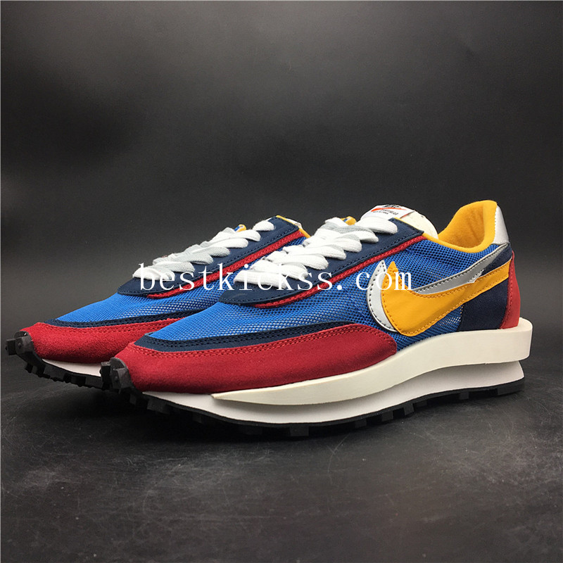 Sacai x Nike LDV Waffle Daybreak Blue Red Yellow