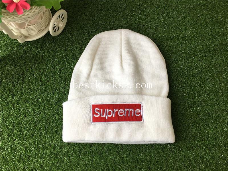 Supreme White Sweater Hat