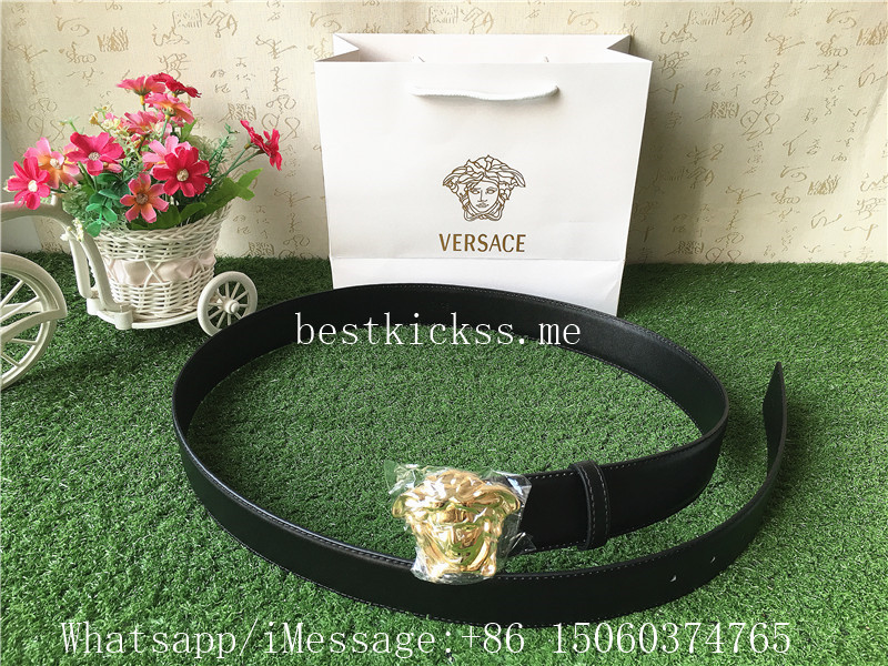 Versace Belt Black Gold