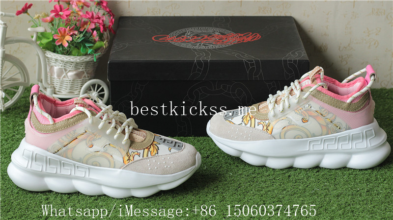 2Chainz Versace Chain Reaction Sneaker White Pink