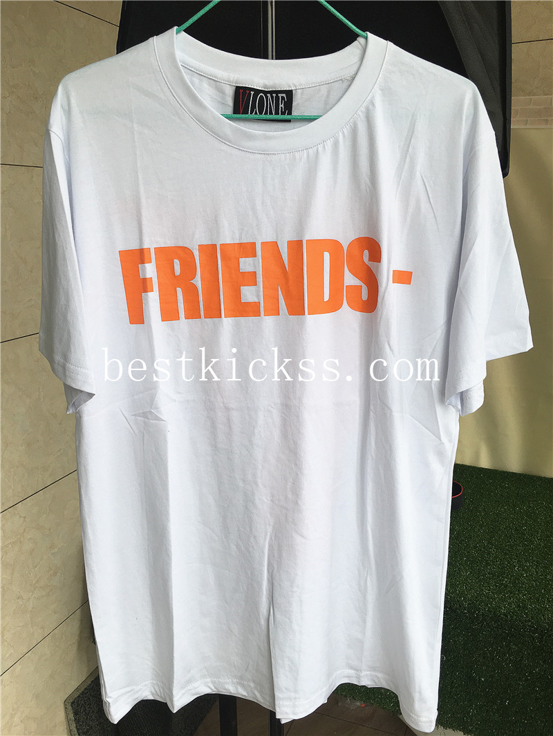 Vlone Friends White Orange Tshirt