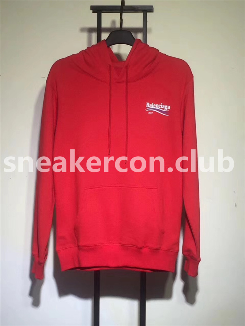 Balenciaga 'Campaign' red hoodie