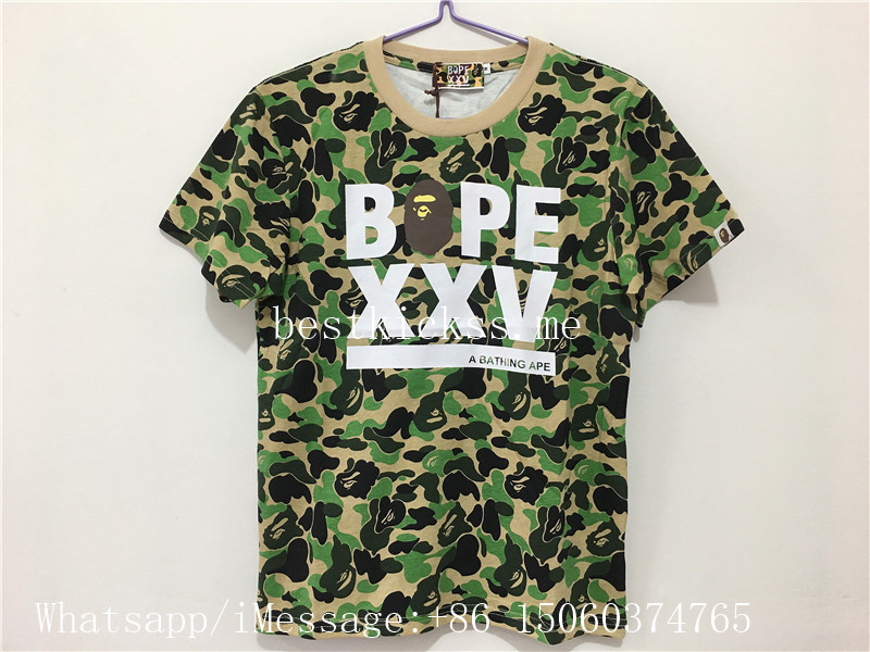 T-Shirt SpaceShark BAPE ABC BAPE XXV LOGO TEE Green Camo