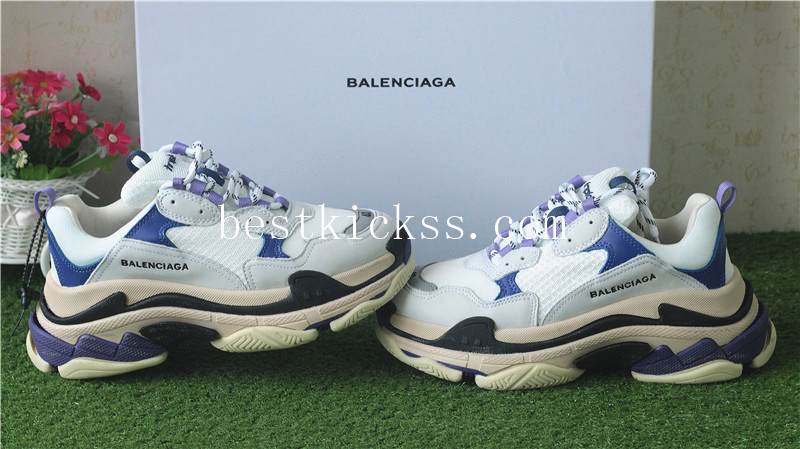 Balenciaga Triple S Sneaker White Blue Purple