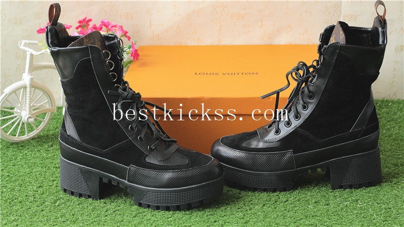 LV Black Boots Girl