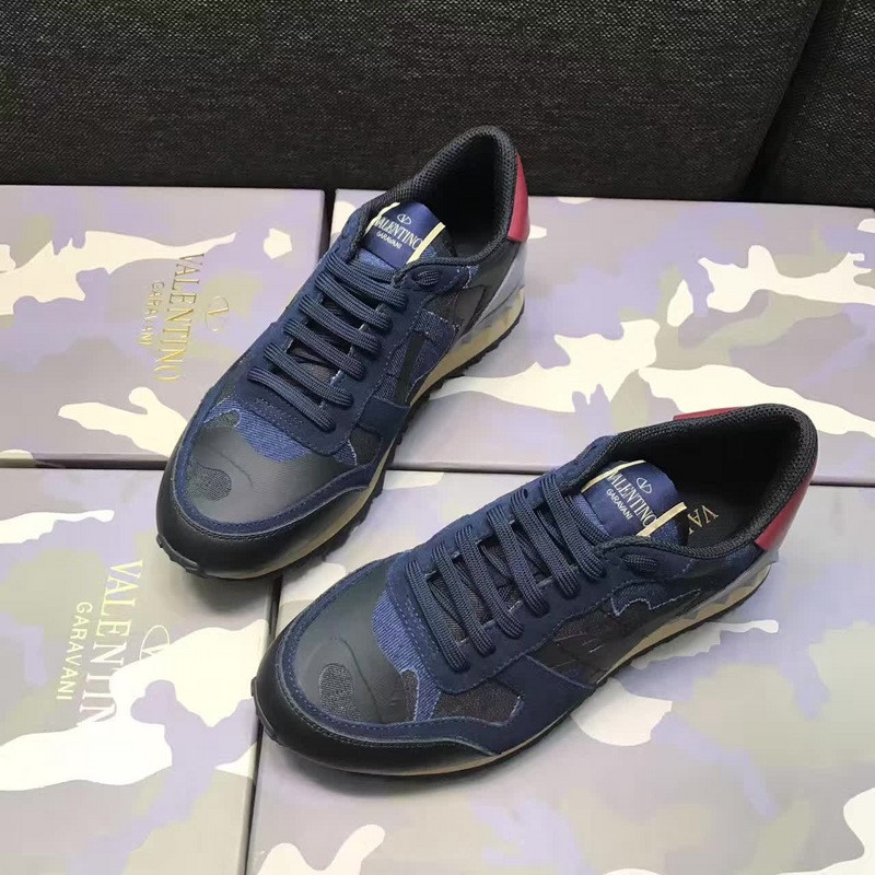 Valentino Rockrunner Blue Sneakers