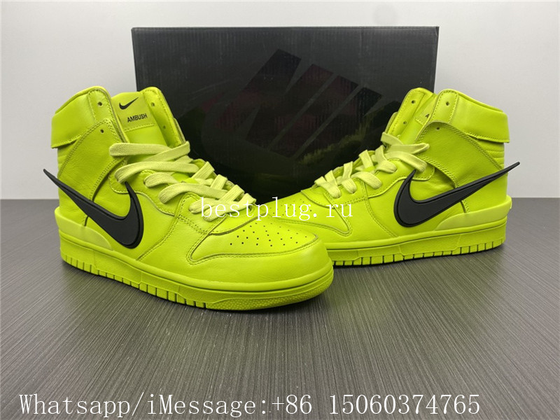 Ambush x Nike Dunk High Flash Lime