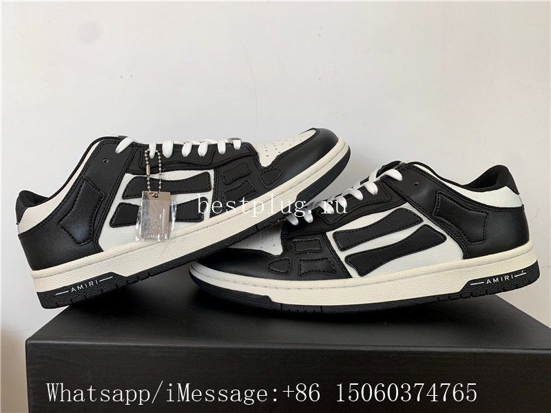 Amiri Skel Low Top Sneakers Black White