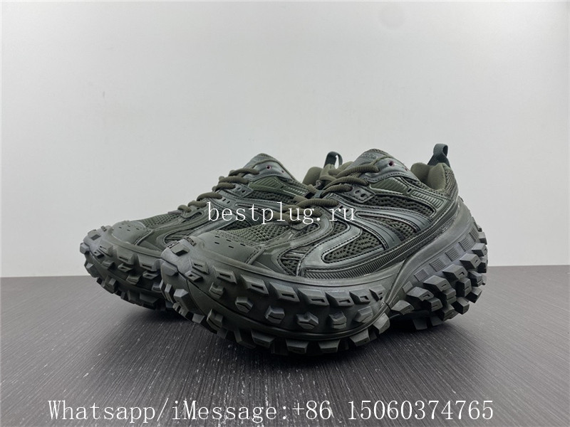 Balenciaga Defender Sneakers Dark Green