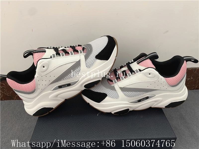 Best Dior B22 Sneaker Calfskin White Pink