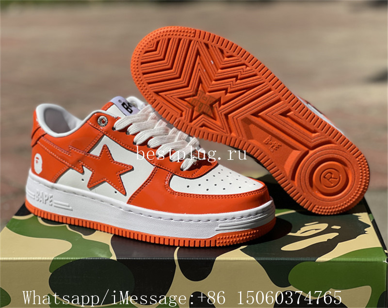 A Bathing Ape Bape Sta Low Orange