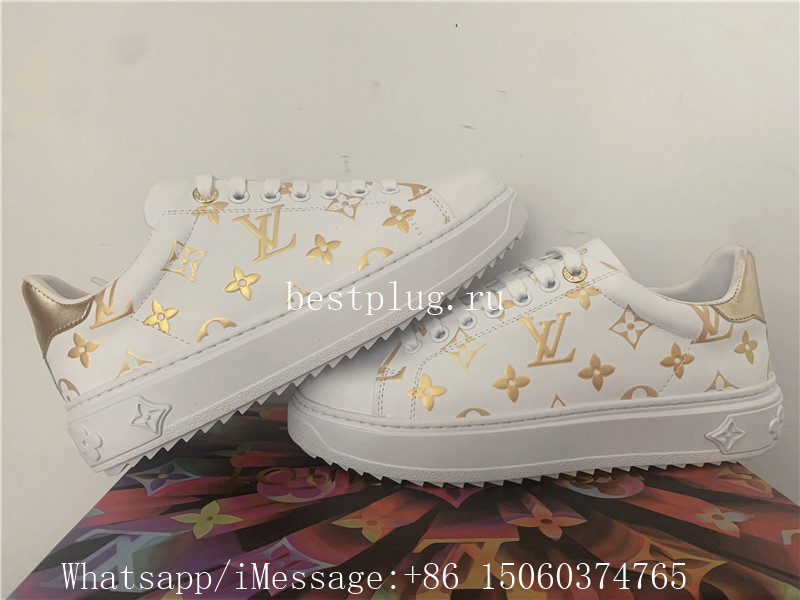 Louis Vuitton Time Out Sneaker White Gold