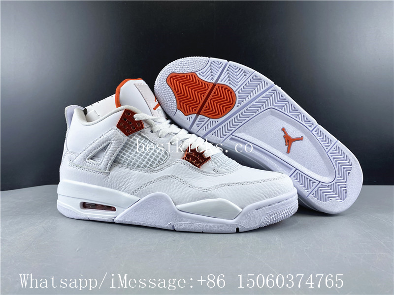 Air Jordan 4 Pure Money White Orange