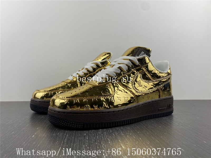 Louis Vuitton x Nike Air Force 1 Low Gold