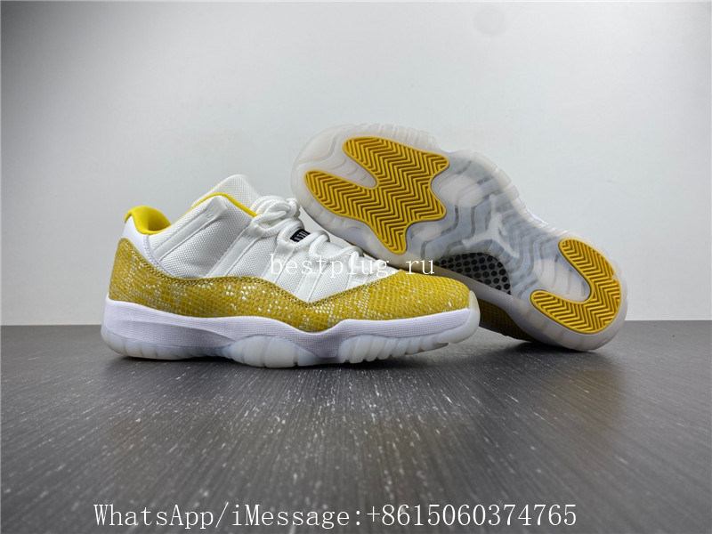 Air Jordan 11 Low Yellow Snakeskin Python